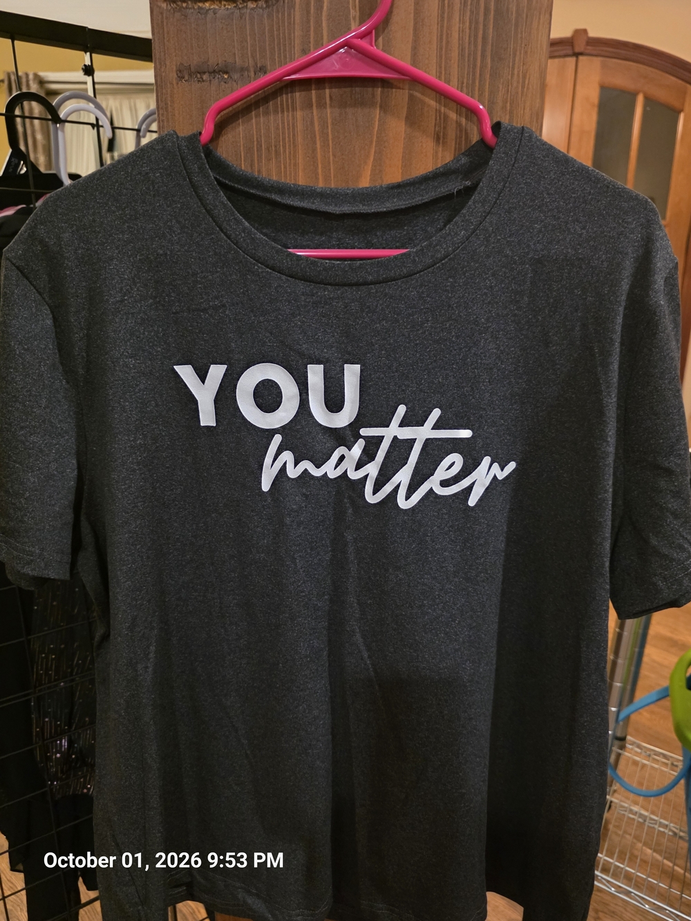 You Matter Black Short Sleeve Tee XXL